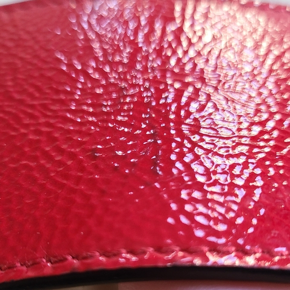 NWOT YSL Y2K Tom Ford Era Red Patent Statement Belt - OSFA - Picture 4 of 7